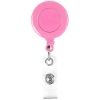 Promotional Round-Shaped Retractable Badge Holder Pink L301
