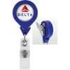 Promotional Tear Drop Retractable Badge Holder Blue L302