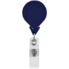 Promotional Tear Drop Retractable Badge Holder Navy Blue L302