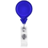 Promotional Tear Drop Retractable Badge Holder Translucent Blue L302