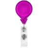 Promotional Tear Drop Retractable Badge Holder Translucent Purple L302