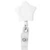 Promotional Star-Shaped Retractable Badge Holder White L304