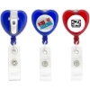 Custom Heart Retractable Badge Holder with Logo L305