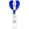 Promotional Heart Retractable Badge Holder Blue L305