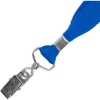 Promotional 3/4 Eco Friendly rPET Lanyard with Bulldog Clip Blue L401