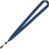 Promotional 3/4 Eco Friendly rPET Lanyard with Bulldog Clip Navy Blue L401