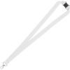 Promotional 3/4 Eco Friendly rPET Lanyard with Safety Breakaway White L402