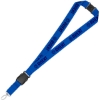 Promotional 1 Eco Friendly rPET Lanyard w/ Buckle and Safety Breakaway Blue L403
