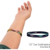 Custom 1/2 Wide Elastic Wrist Band with Logo L425