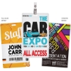 Custom Digital Event/ID Badge 3x5 with Logo L812