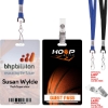 Custom Digital ID / Credential Badge 3 3/8 x 2 1/8 with Logo L816