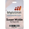 Promotional Digital ID / Credential Badge 3 3/8 x 2 1/8 White L816