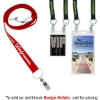 Custom 3/4 inch Recycled Econo Dual Attachment Lanyard with Logo L911E