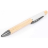 Promotional Bamboo Barrel Pen with Gun Metal Clip White P706