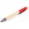 Promotional Bamboo Barrel Pen with Gun Metal Clip Red P706