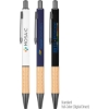 Custom The Gosford Gunmetal Click-Action Ballpoint Pen with Bamboo with Logo P784