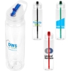Custom Recyclable Sports Bottle with Flip-Up Lid - 32oz. with Logo S111