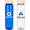 Custom EcoPure 34oz. Bottle with Bamboo Lid with Logo S112