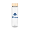Promotional EcoPure 34oz. Bottle with Bamboo Lid Clear S112