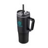 Promotional 30oz. Double Wall Mug with Handle and Straw Black S300-LD