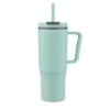 Promotional 30oz. Double Wall Mug with Handle and Straw Light Green S300-LD