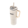 Promotional 30oz. Double Wall Mug with Handle and Straw Natural S300-LD