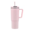 Promotional 30oz. Double Wall Mug with Handle and Straw Pink S300-LD