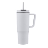 Promotional 30oz. Double Wall Mug with Handle and Straw White S300-LD