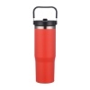 Promotional 30oz. Double Wall SS / PP Mug with Handle and Flip Straw Red S301-LD
