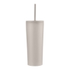 Promotional 24oz. Double Wall SS / PP Mug with Straw Beige S302-LD