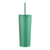 Promotional 24oz. Double Wall SS / PP Mug with Straw Green S302-LD