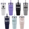 Custom 30oz. Dual Wall Stainless Steel & PP Tumbler with Clear Lid with Logo S303-LD