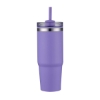 Promotional 30oz. Dual Wall Stainless Steel & PP Tumbler with Clear Lid Purple S303-LD