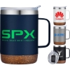 Custom 12oz. Vacuum Insulated SS Mug with Cork Bottom with Logo S325-LD