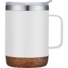 Promotional 12oz. Vacuum Insulated SS Mug with Cork Bottom White S325-LD