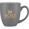 Promotional 16oz. Curved Ceramic Coffee Mug with D-Handle Gray S350-LD