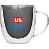 Custom Double Wall Glass Mug 8.5 oz. with Logo S800