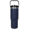 Promotional 30oz. Stainless Steel Insulated Mug with Handle and Built-In Navy Blue S820