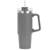 Promotional Little Hippo Mug & Straw Lid w/ Twist Closure - 30oz. Gray S909
