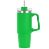 Promotional Little Hippo Mug & Straw Lid w/ Twist Closure - 30oz. Lime Green S909