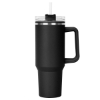 Promotional Hippo Lite Mug & Straw Lid with Twist Closure - 40 oz. Black S912