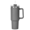 Promotional Hippo Lite Mug & Straw Lid with Twist Closure - 40 oz. Gray S912