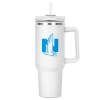 Promotional Hippo Lite Mug & Straw Lid with Twist Closure - 40 oz. White S912