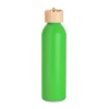 Promotional Meriden Sustainable Aluminum Bottle with Bamboo Lid &Cotton Green S940