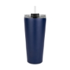 Promotional Trumbull Dual Wall No-Spill Vacuum Mug with Straw 27oz. Navy Blue S942