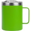 Promotional 14 oz. Powder Coated Campfire Mug With Copper Lining Lime Green S949