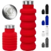 Custom 17oz Collapsible Silicon Water Bottle with Logo S963