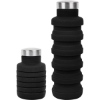 Promotional 17oz Collapsible Silicon Water Bottle Black S963