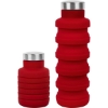 Promotional 17oz Collapsible Silicon Water Bottle Red S963