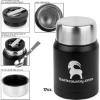 Promotional Vacuum-Insulated, Stainless Steel Thermos Black S965